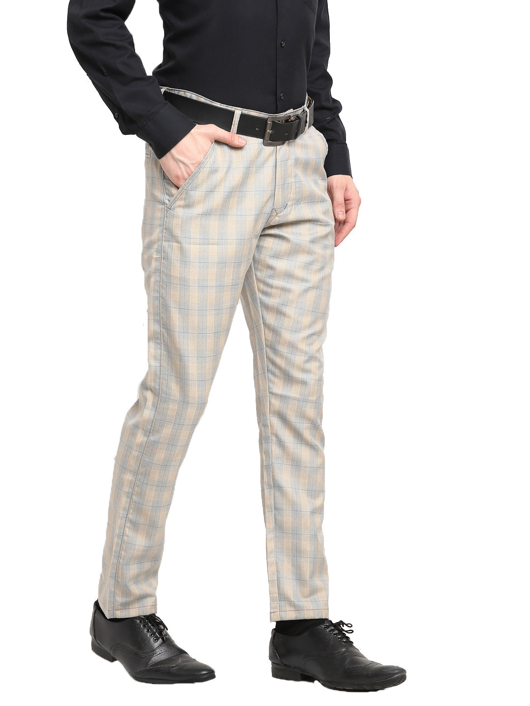 Formal Pant Blue Check in Bangalore at best price by Pure International -  Justdial